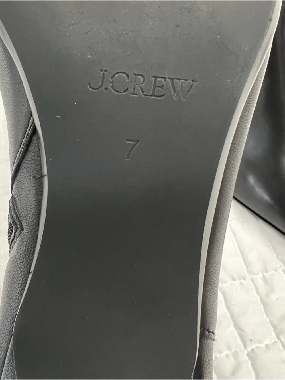 J. Crew New Stevie Ankle Boots in Leather Black Size 7 heeled boots Chic Womens - Picture 11 of 11
